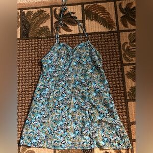 Wild Fable Blue Floral Mini Dress